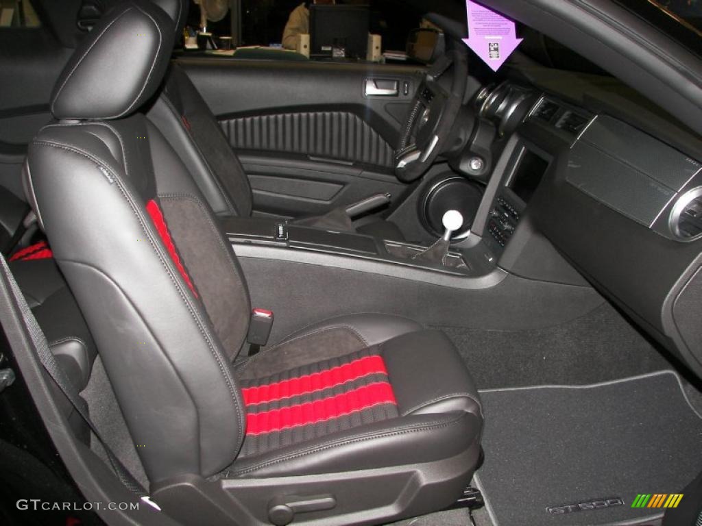 Charcoal Black/Red Interior 2011 Ford Mustang Shelby GT500 SVT Performance Package Coupe Photo #40109607