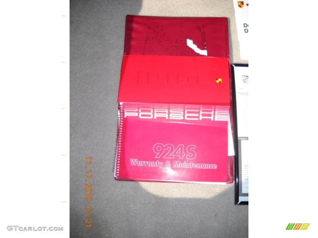 1987 Porsche 924 S Info Tag Photo #40112259