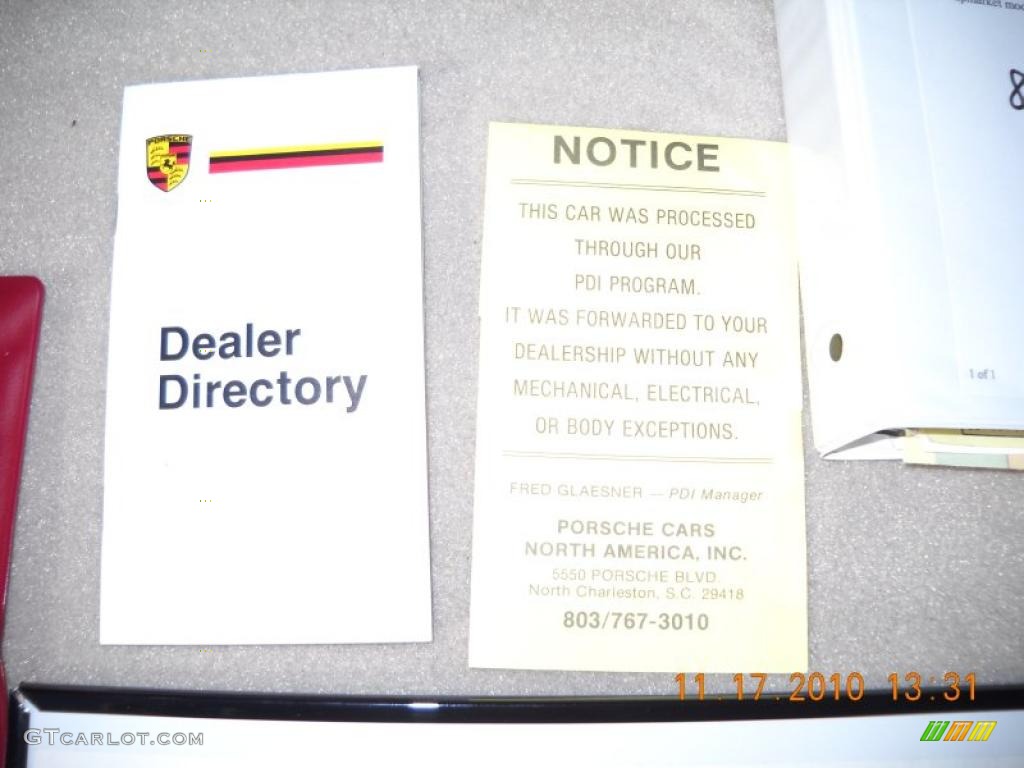 1987 Porsche 924 S Info Tag Photo #40112275