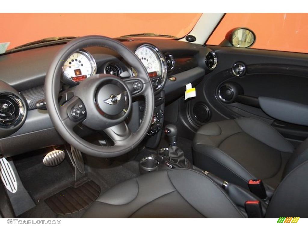 Carbon Black Interior 2011 Mini Cooper S Hardtop Photo #40113155