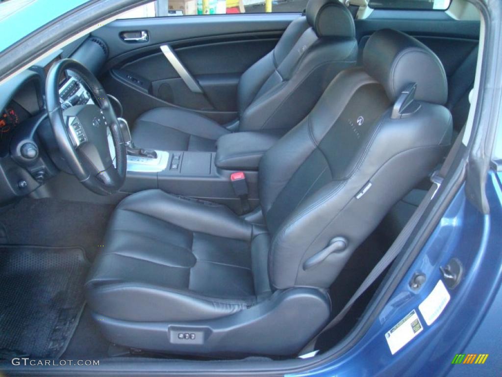 Graphite Black Interior 2007 Infiniti G 35 Coupe Photo #40114947