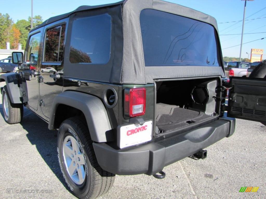 2011 Wrangler Unlimited Sport 4x4 - Natural Green Pearl / Black photo #13