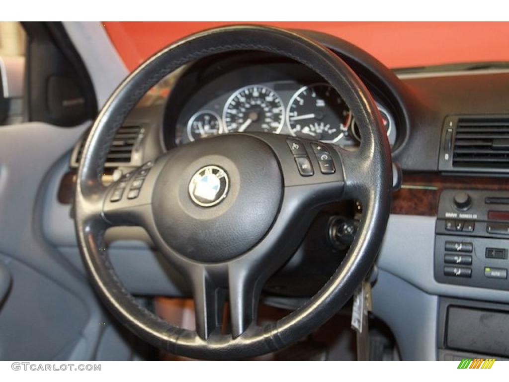2003 3 Series 330i Sedan - Titanium Silver Metallic / Grey photo #25