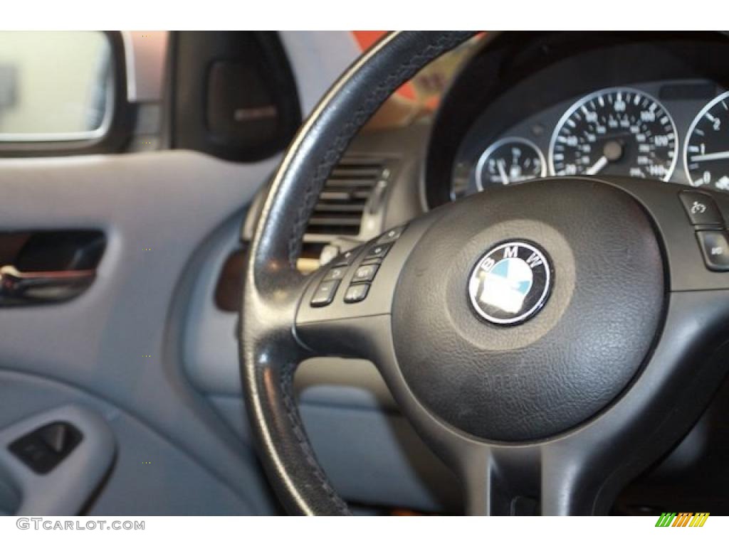 2003 3 Series 330i Sedan - Titanium Silver Metallic / Grey photo #27