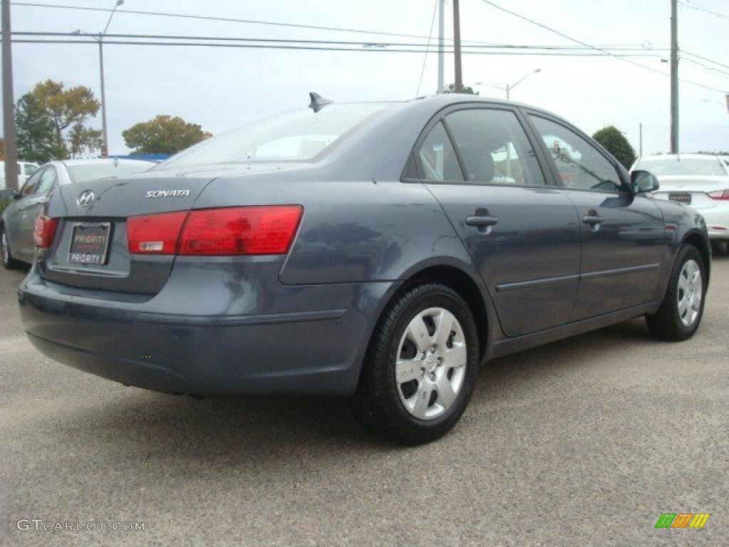 2010 Sonata GLS - Slate Blue / Gray photo #6
