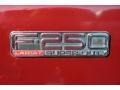 2004 Dark Toreador Red Metallic Ford F250 Super Duty Lariat Crew Cab 4x4  photo #20