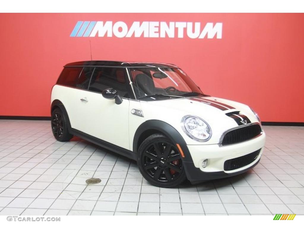 2009 Cooper John Cooper Works Clubman - Pepper White / Punch Carbon Black Leather photo #1
