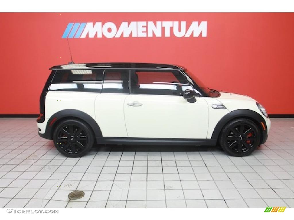 2009 Cooper John Cooper Works Clubman - Pepper White / Punch Carbon Black Leather photo #2