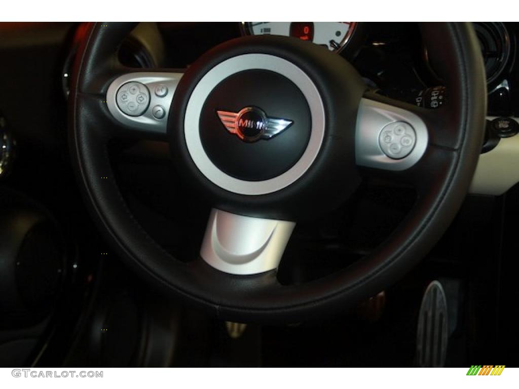 2009 Cooper John Cooper Works Clubman - Pepper White / Punch Carbon Black Leather photo #12