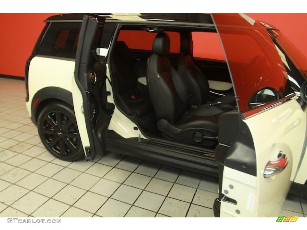 2009 Cooper John Cooper Works Clubman - Pepper White / Punch Carbon Black Leather photo #28