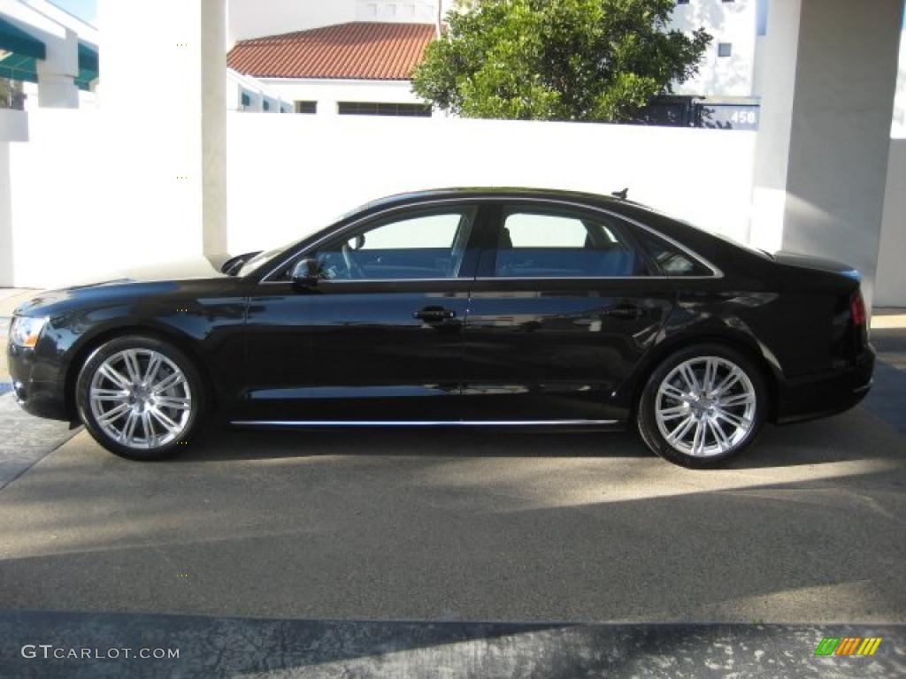 Phantom Black Pearl Effect 2011 Audi A8 4.2 FSI quattro Exterior Photo #40118483