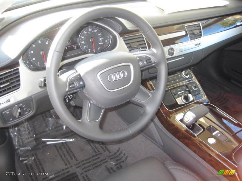 2011 Audi A8 4.2 FSI quattro Black Dashboard Photo #40118512