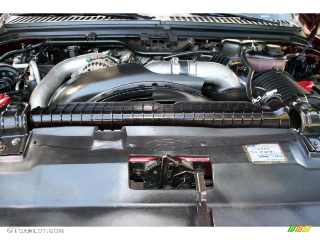 2004 F250 Super Duty Lariat Crew Cab 4x4 - Dark Toreador Red Metallic / Medium Parchment photo #61