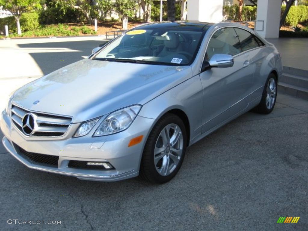 2010 E 350 Coupe - Iridium Silver Metallic / Ash Gray photo #1