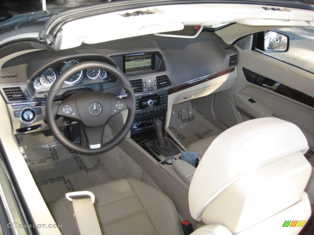 Almond/Mocha Interior 2011 Mercedes-Benz E 350 Cabriolet Photo #40118851