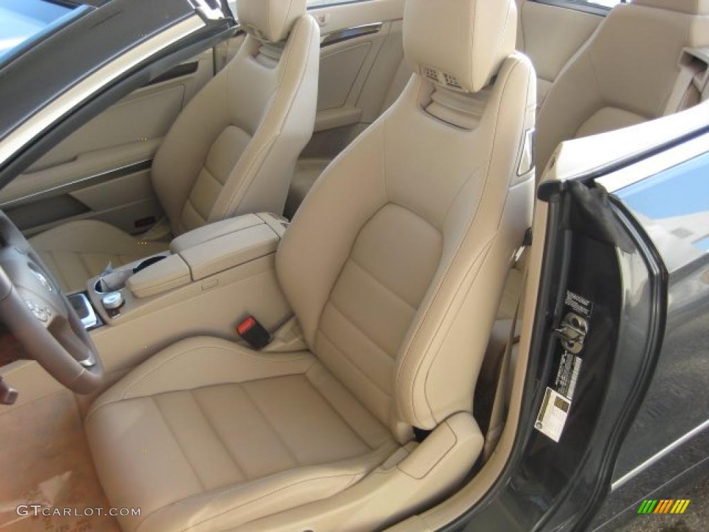 Almond/Mocha Interior 2011 Mercedes-Benz E 350 Cabriolet Photo #40118867