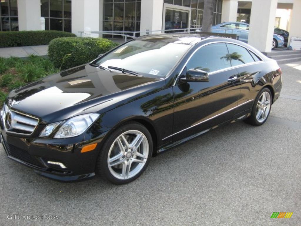 2011 E 550 Coupe - Black / Black photo #1