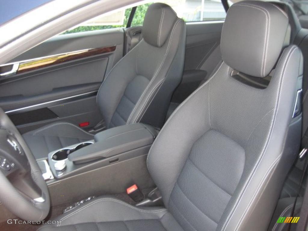 Black Interior 2011 Mercedes-Benz E 550 Coupe Photo #40119599
