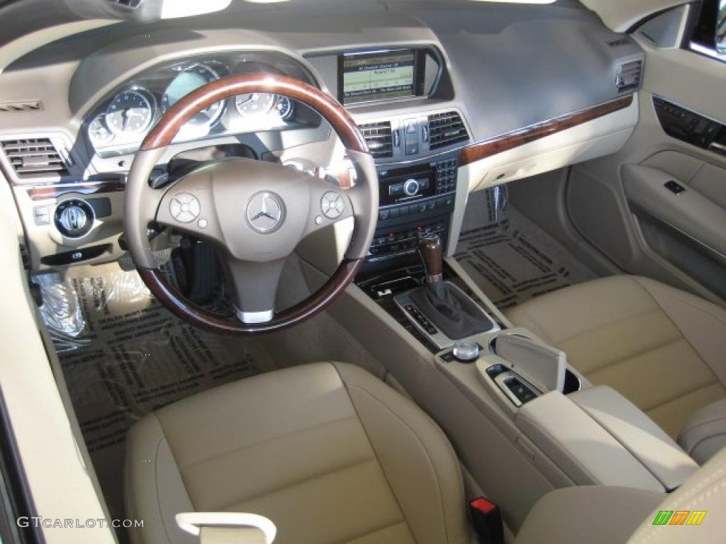 Almond/Mocha Interior 2011 Mercedes-Benz E 350 Cabriolet Photo #40119831