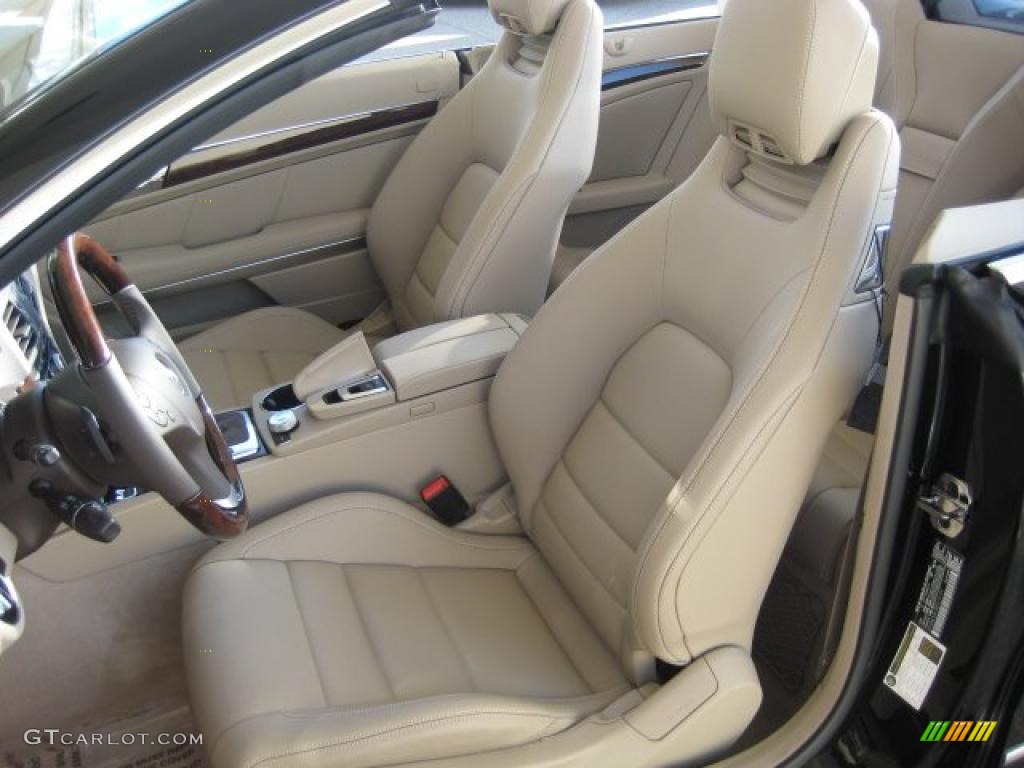 Almond/Mocha Interior 2011 Mercedes-Benz E 350 Cabriolet Photo #40119847