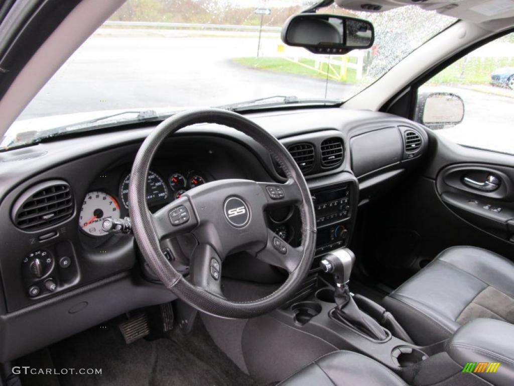 Ebony Interior 2008 Chevrolet TrailBlazer SS 4x4 Photo #40120259