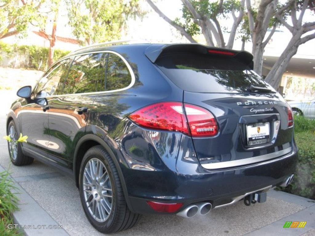 Dark Blue Metallic 2011 Porsche Cayenne Turbo Exterior Photo #40120639