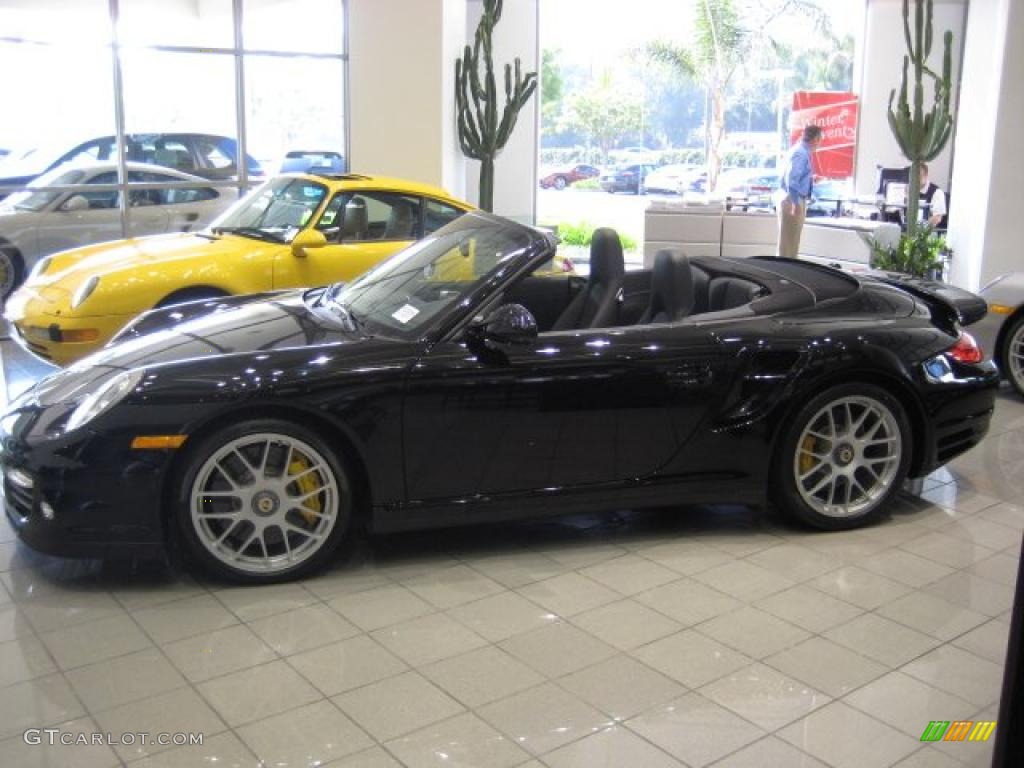 Black 2011 Porsche 911 Turbo S Cabriolet Exterior Photo #40120691