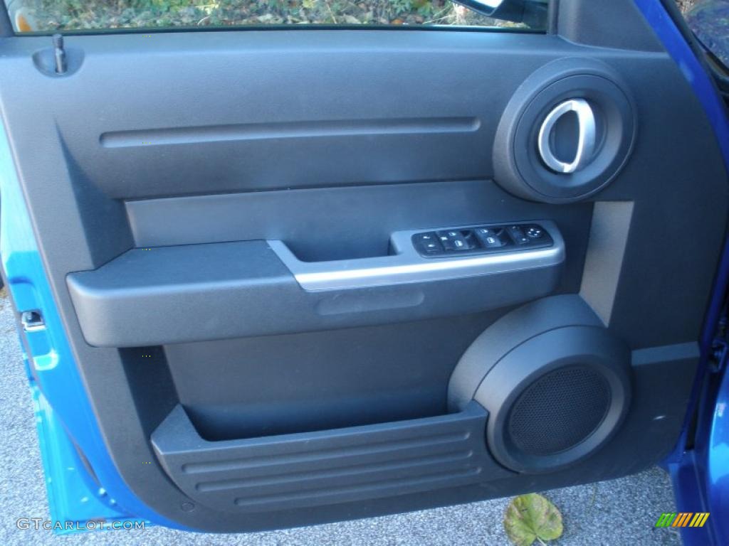 2008 Dodge Nitro R/T Dark Slate Gray/Blue Door Panel Photo #40120747