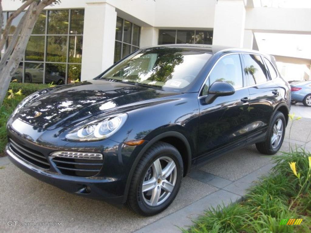 Dark Blue Metallic 2011 Porsche Cayenne Standard Cayenne Model Exterior Photo #40120918