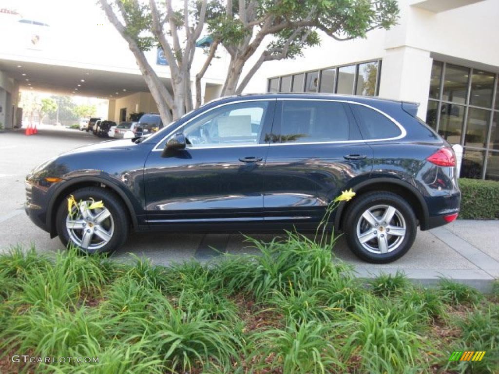 2011 Cayenne  - Dark Blue Metallic / Luxor Beige photo #2