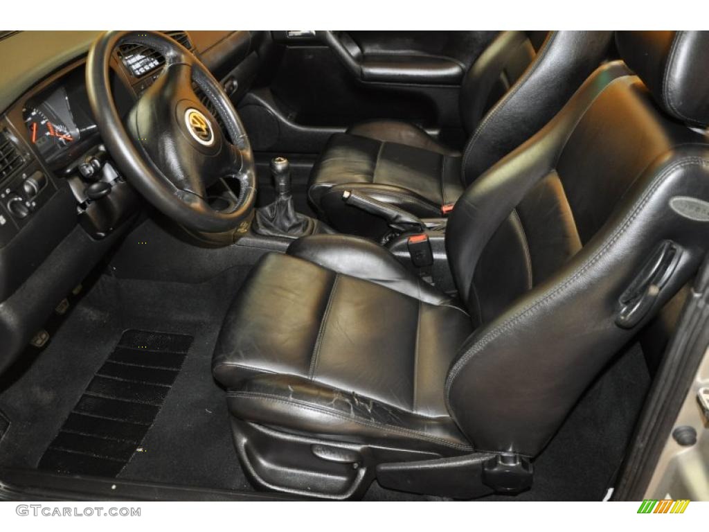 Black Interior 2000 Volkswagen Cabrio GLS Photo #40121103
