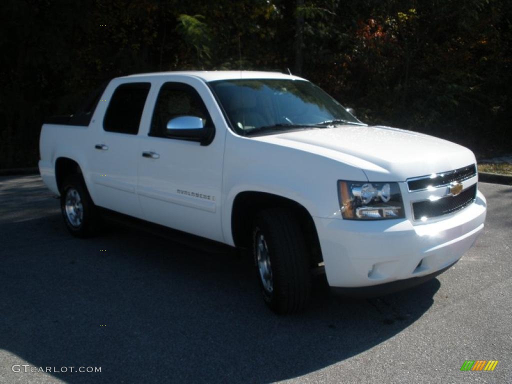 2008 Avalanche LT 4x4 - Summit White / Ebony/Light Cashmere photo #1