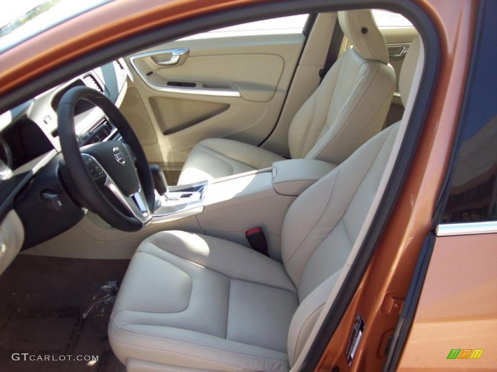 Soft Beige/Sandstone Interior 2011 Volvo S60 T6 AWD Photo #40122215