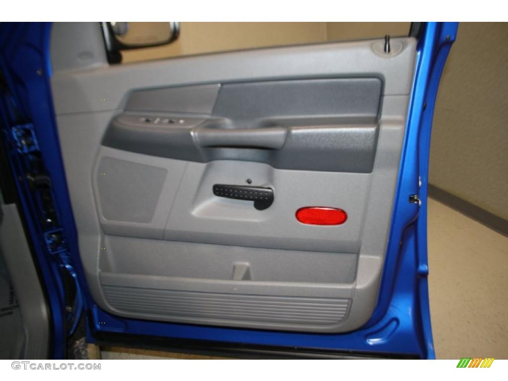 2008 Ram 1500 SXT Quad Cab - Electric Blue Pearl / Medium Slate Gray photo #11