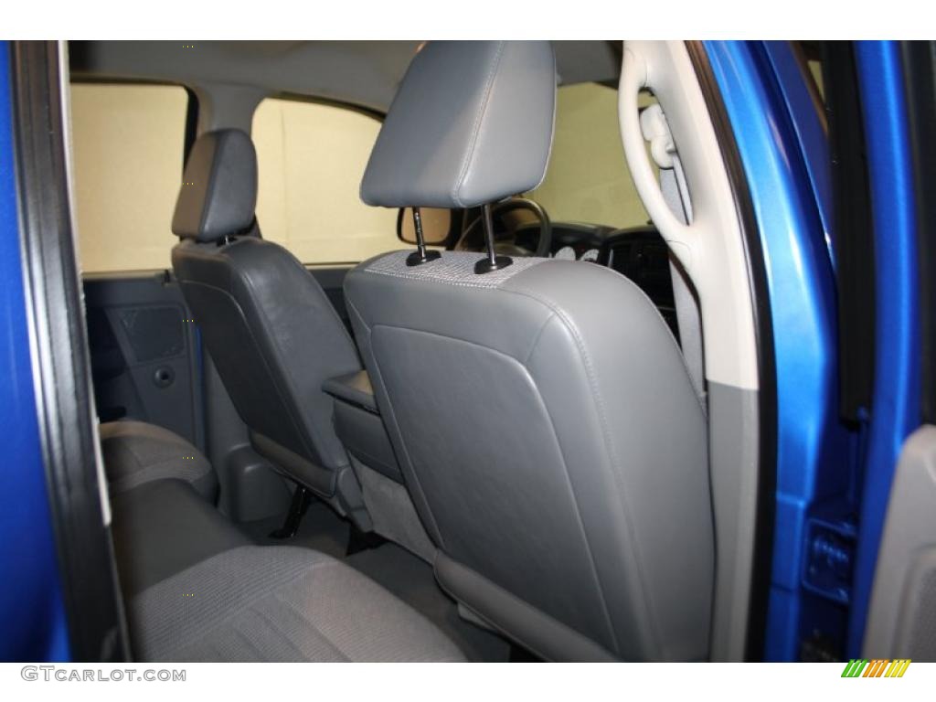 2008 Ram 1500 SXT Quad Cab - Electric Blue Pearl / Medium Slate Gray photo #33
