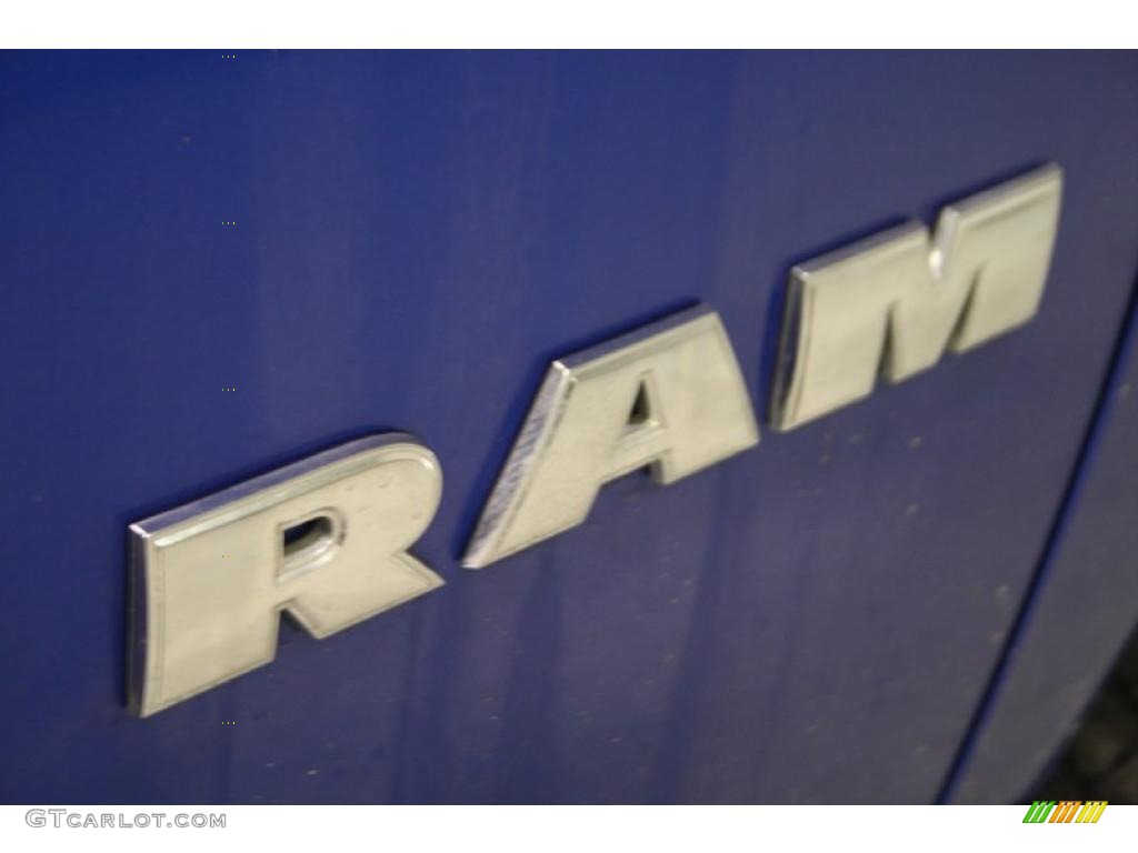 2008 Ram 1500 SXT Quad Cab - Electric Blue Pearl / Medium Slate Gray photo #39
