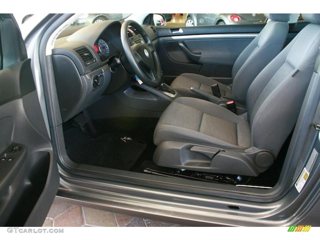 Anthracite Black Interior 2008 Volkswagen Rabbit 2 Door Photo #40124864