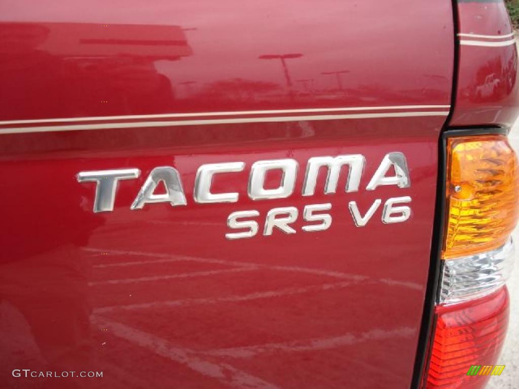 2004 Tacoma V6 TRD Xtracab 4x4 - Impulse Red Pearl / Oak photo #30