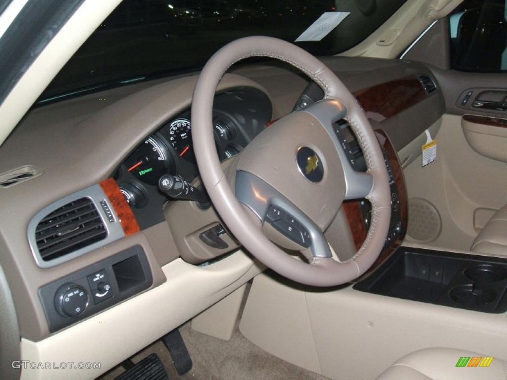 Light Cashmere/Dark Cashmere Interior 2011 Chevrolet Tahoe Hybrid Photo #40126492