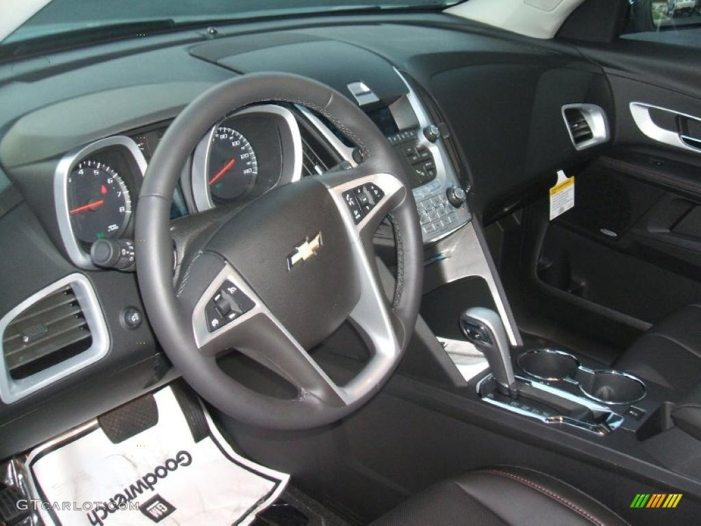 Jet Black Interior 2011 Chevrolet Equinox LTZ Photo #40127152