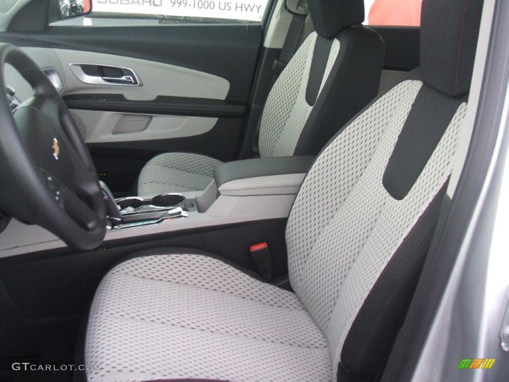 Light Titanium Jet Black Interior 2011 Chevrolet Equinox Ls