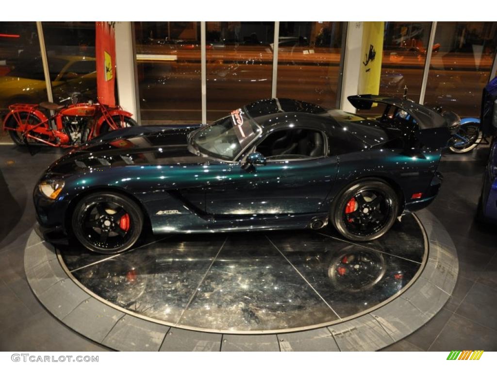 Anaconda Green Metallic 2009 Dodge Viper SRT-10 ACR Coupe Exterior Photo #40128088