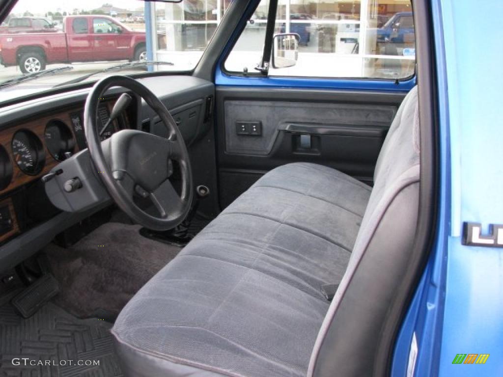 Gray Interior 1992 Dodge Ram 250 LE Regular Cab 4x4 Photo #40129112