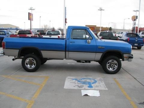 1992 Dodge Ram 250 LE Regular Cab 4x4 Data, Info and Specs