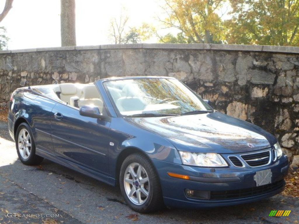 Fusion Blue Metallic 2007 Saab 9-3 2.0T Convertible Exterior Photo #40130480