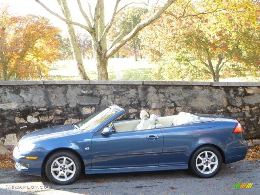 Fusion Blue Metallic 2007 Saab 9-3 2.0T Convertible Exterior Photo #40130536