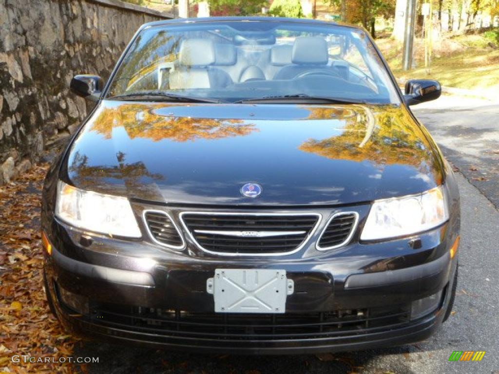 2007 9-3 2.0T Convertible - Black / Black/Gray photo #3