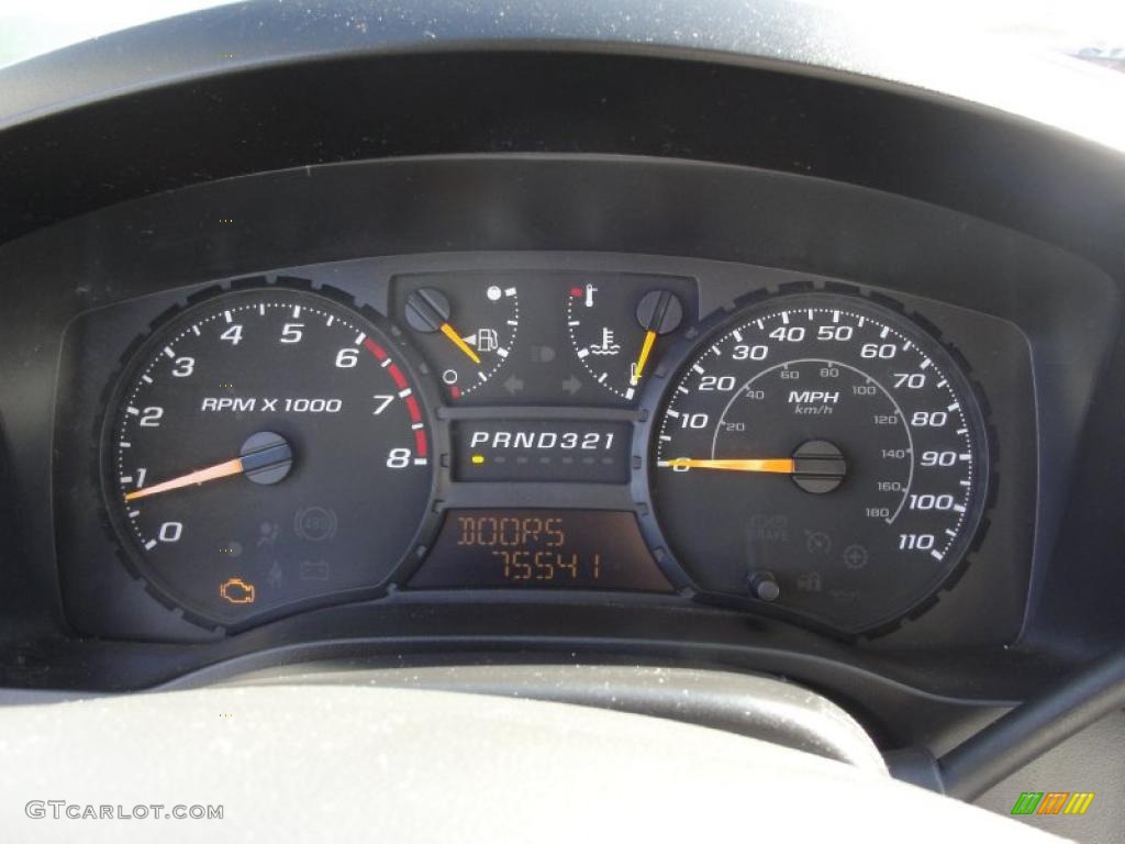 2004 GMC Canyon SL Extended Cab Gauges Photo #40130936