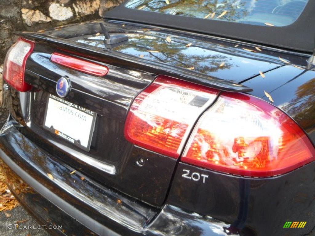 2007 9-3 2.0T Convertible - Black / Black/Gray photo #13