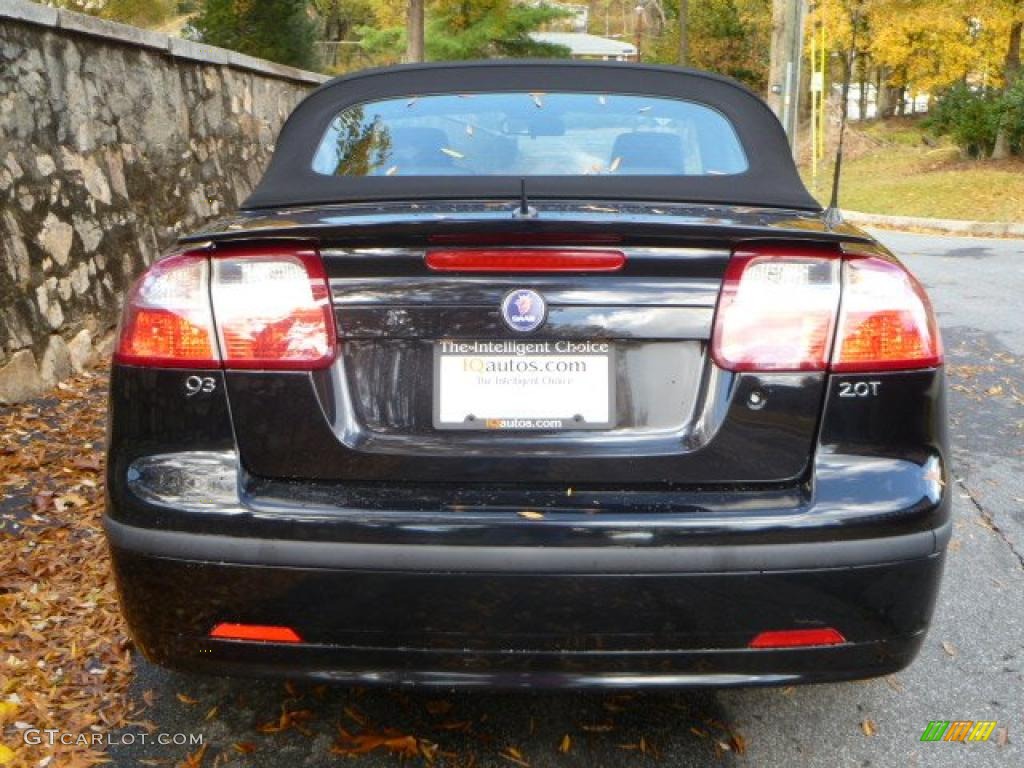 2007 9-3 2.0T Convertible - Black / Black/Gray photo #14